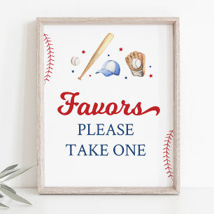 Poster Sinal de Favor de Festa de aniversário Rookie Base