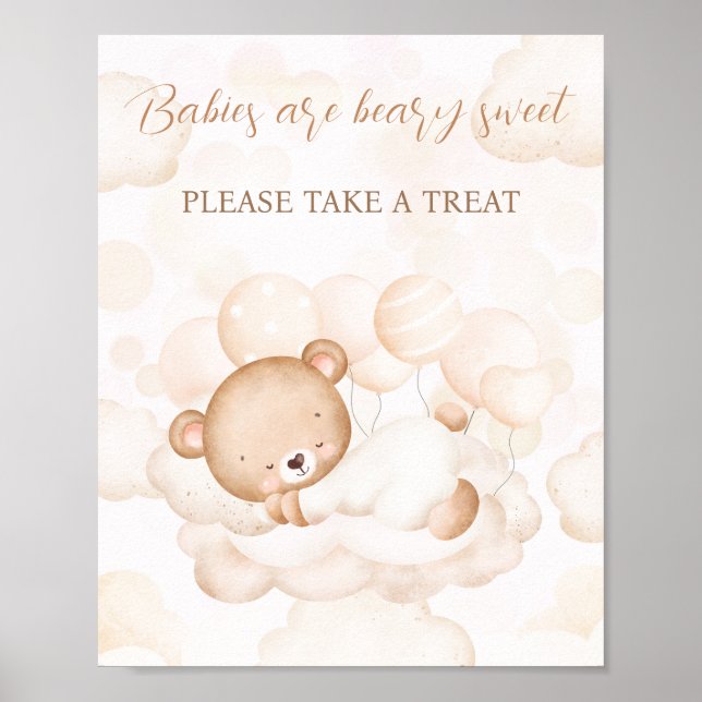 Poster Sinal de Favor do Chá de fraldas Neutro para o Sex (Frente)