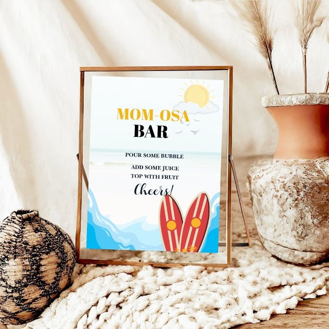 Poster Sinal de Favor do conselho de surfe na praia de be (Criador carregado)