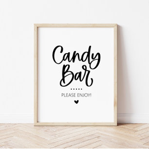 Poster Sinal de Favor do Partido do Bar Candy