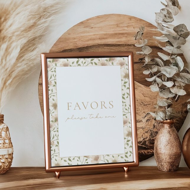 Poster Sinal de Favor Floral de Páscoa Alguinhada (Criador carregado)