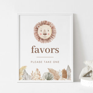 Poster Sinal de Favor Neutro de Folha de Leão