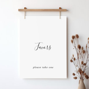 Poster Sinal de Favor Simples Minimalista