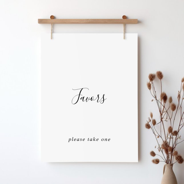 Poster Sinal de Favor Simples Minimalista (Criador carregado)