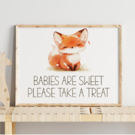 Poster Sinal de Favor Sutil Chuveiro de Bebê Xadrez de Ra