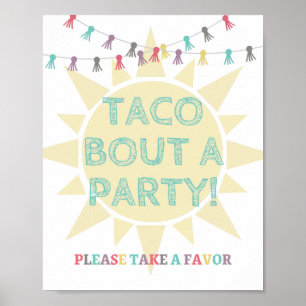 Poster Sinal de Favorito do Partido Taco