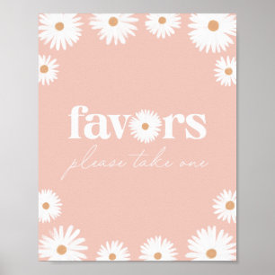 Poster Sinal de Favoritos da Festa de aniversário Boho Ro