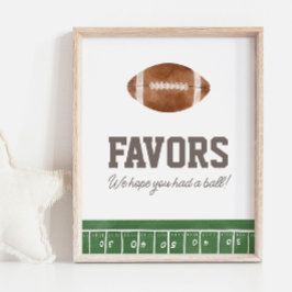 Poster Sinal de Favoritos da Festa de aniversário de Fute