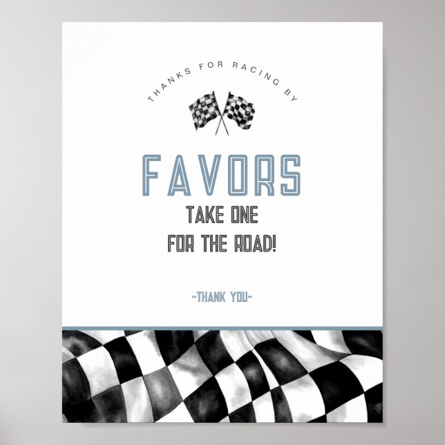 Poster Sinal de Favoritos da Festa de aniversário do Carr (Frente)