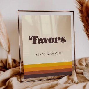 Poster Sinal de Favoritos de Casamento de Meio século Vin