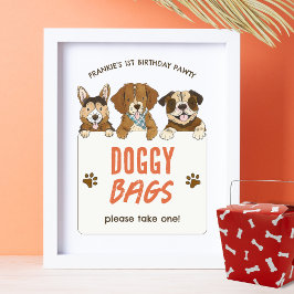 Poster Sinal de Favoritos de Festa de aniversário de Cach