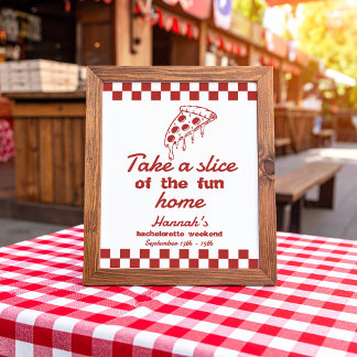 Poster Sinal de Favoritos de Pizza da Última Fatia