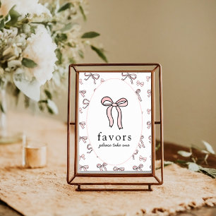 Poster Sinal de Favoritos de Portas Rosa Bonitos