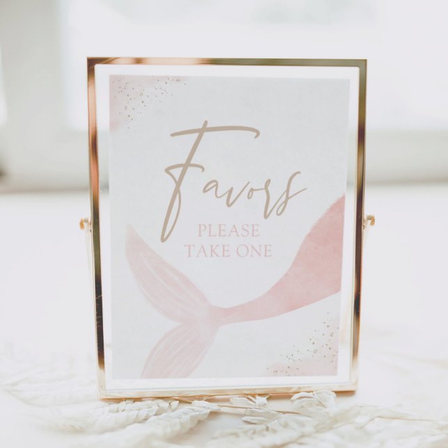 Poster Sinal de Favoritos de Sereia Rosa (Criador carregado)