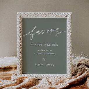 Poster Sinal de Favoritos do Casamento SAGE