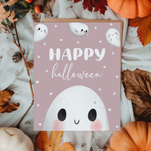 Poster Sinal de Feliz Dia das Bruxas, Cute Spooky