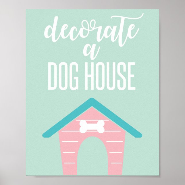 Poster Sinal de Festa de aniversário de puppy Decora uma  (Frente)