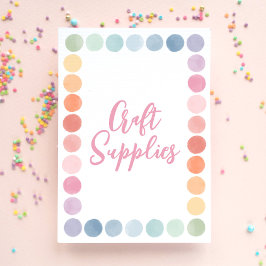 Poster Sinal de Festa de aniversário do Artesanato Arte A