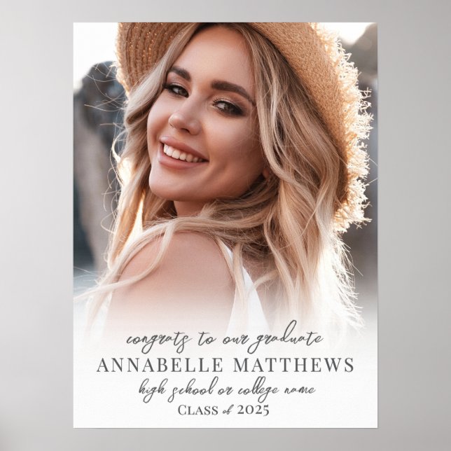 Poster Sinal de Festa de formatura de Fotografia Simples  (Frente)