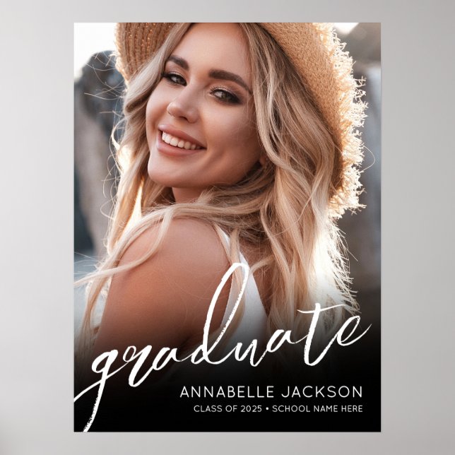 Poster Sinal de Festa de formatura Simples de Fotografia  (Frente)