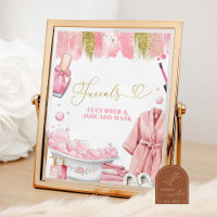 Sinal de Festa de Spa de Máscara Facial