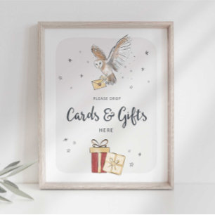 Poster Sinal de Festa do Assistente de Cartões e Ofertas