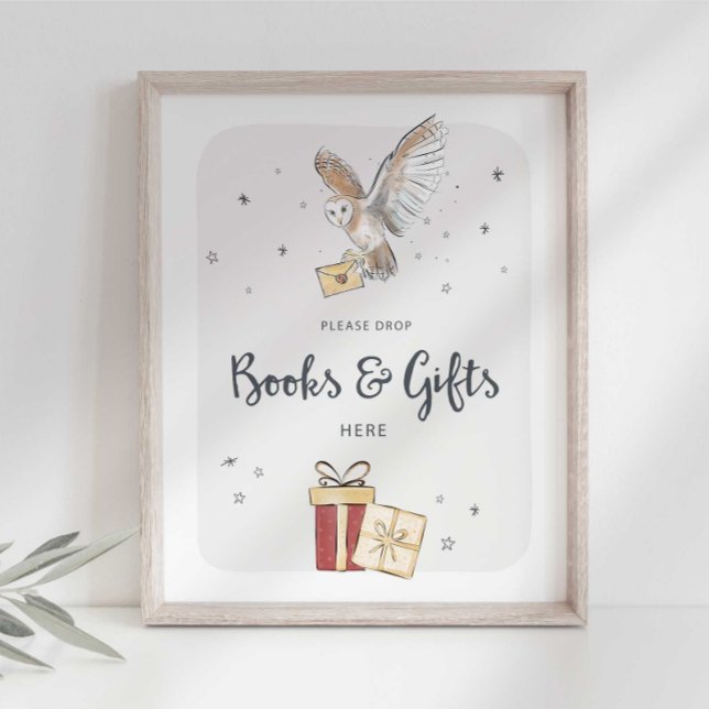 Poster Sinal de Festa do Assistente de Livros e Presentes (Criador carregado)