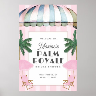 Poster Sinal de festa Palm Royale