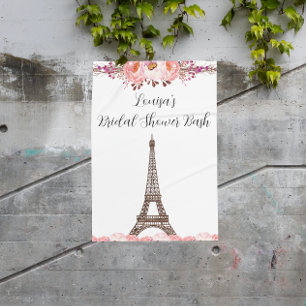 Poster Sinal de Festa Parisiense Elegante