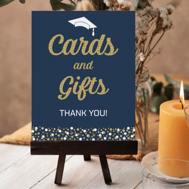 Poster Sinal de Formando de Confetti Cards & Gifts de Scr (Criador carregado)