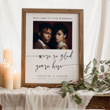 Sinal de Foto de Casamento com Roteiro Simples e M