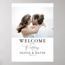 Poster Sinal de Fotografia de Boas-vindas do Casamento Mo