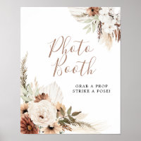 Sinal de Fotografia de Grama Pampas Boho Bege Eleg
