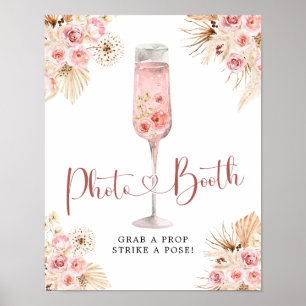 Poster Sinal de fotone Rosa de som cor-de-rosa