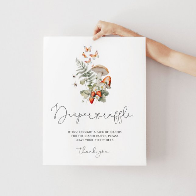 Poster Sinal de fralda em madeira de pedúnculo (Criador carregado)