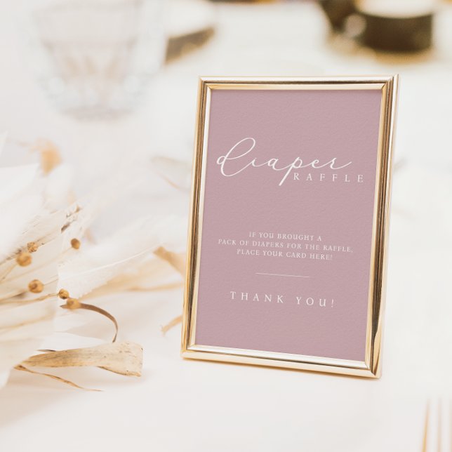 Poster Sinal de Fralda Mínima da Estação de Raffle (Criador carregado)