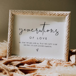 Poster Sinal de Gerações de Amor STELLA