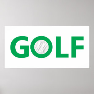 Póster Sinal de golfe