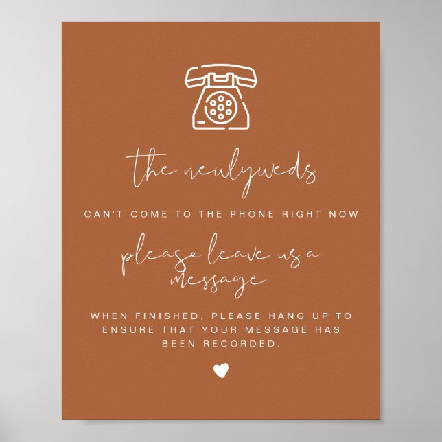 Poster Sinal de Guestbook do Corriander Terracotta (Frente)