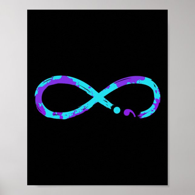Poster Sinal de Infinidade na Prevenção ao Suicídio (Frente)