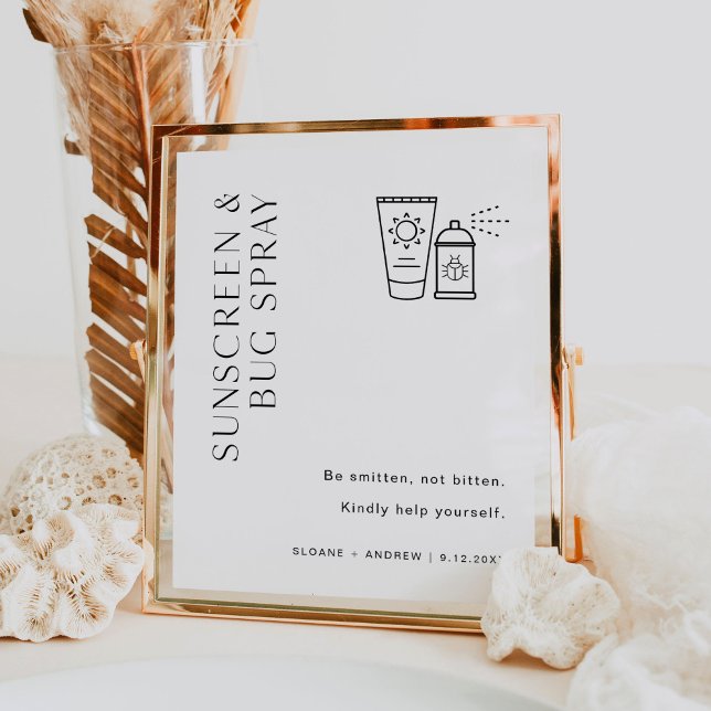 Poster Sinal de Inseto e proteção solar (Criador carregado)