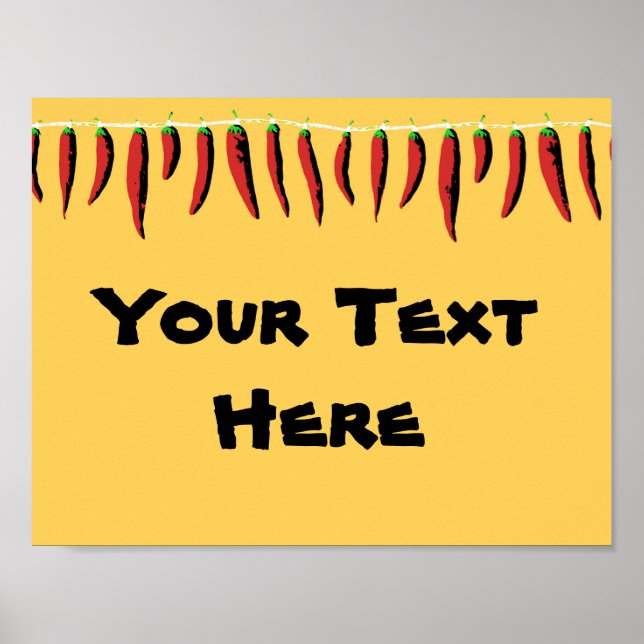 Póster Sinal de Jalapeno Fiesta (Frente)