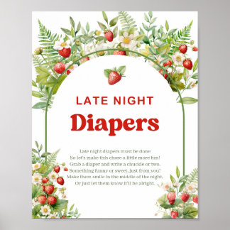 Poster Sinal de jogo Boho Arch Berry Sweet Late Night Fra