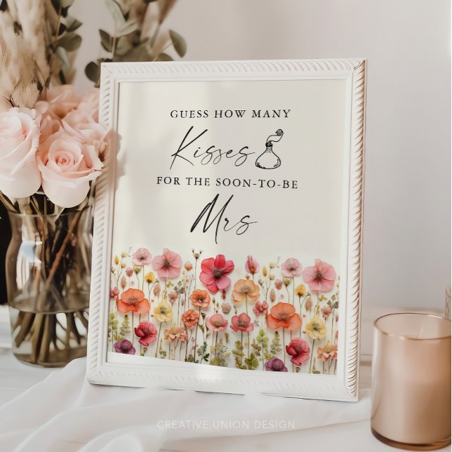 Poster Sinal de Jogo de Beijos de Chá de panela de Blogue (Criador carregado)