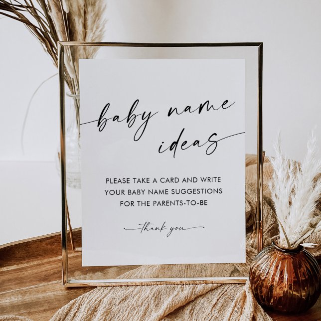 Poster Sinal de Jogo Ideias do Nome do Bebê do KAIA (Criador carregado)