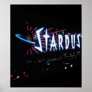 PÓSTER SINAL DE LAS VEGAS STARDUST DO VINTAGE DO ~ DO