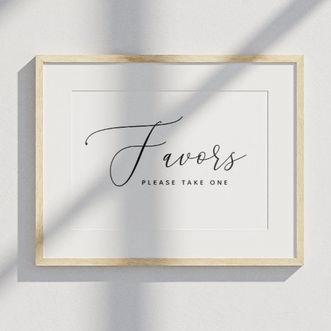 Poster Sinal de Lembranças de Casamento em Letra Elegante (Criador carregado)