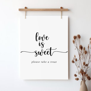 Poster Sinal de Letra Minima de Amor é Doce
