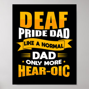 Poster Sinal de Linguagem de Menores Consciência Deficien