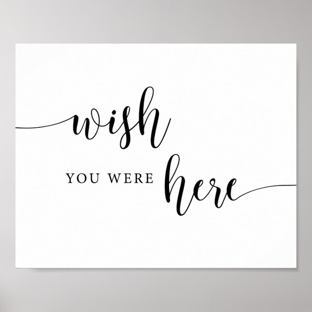 Poster Sinal de Livro de Presença de Casamento Rústico (Frente)